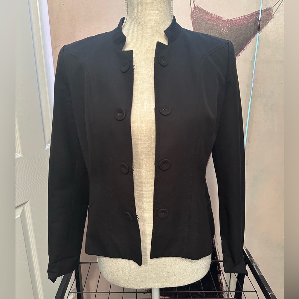 ALFANI PETITE BLACK BLAZER SZ 6P